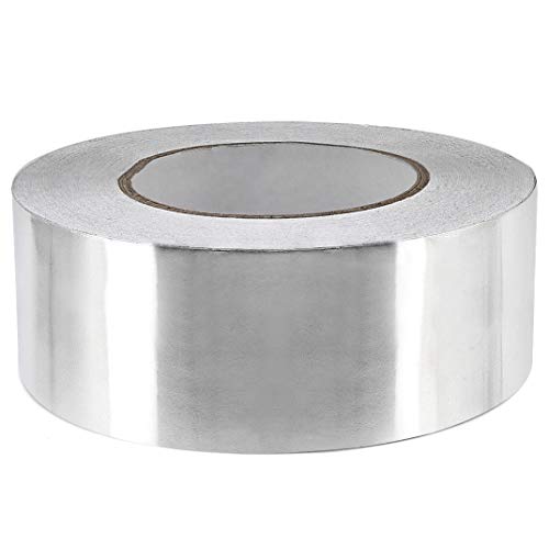 Industrial Grade Aluminum Foil Tape. 2.36 Mil x 2 Inches x 55 Yard. Self Adhesive, Perfect for Seal, Patch and Insulate Air Ducts (Hot and Cold), HVAC Pipe, Metal or Plastic Joint and Seams.