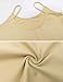 Amilia Womens Spaghetti Strap Bodycon Tank One Piece Jumpsuits Rompers Playsuit (S, Khaki)