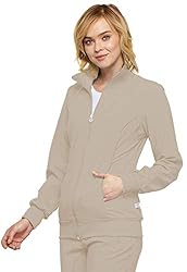 Infinity Zip Front Scrub Jackets for Women, 4-Way