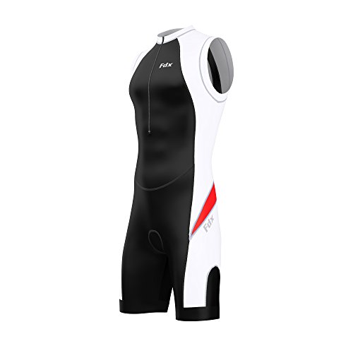 FDX Mens Padded Triathlon Tri Suit Compression Duathlon Running