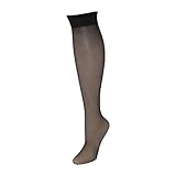 Leggs Womens Plus Size Nylon Knee Highs (Pack of 2)
