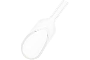 Garneck Glass Weighing Funnel Scoop for Labs Borosilicate Weighing Boat with Neck Acid-Resistant