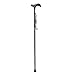 Ez2care Classy Adjustable Folding Cane with Carrying Case, Metallic Grey