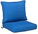 Amazon Basics UV Resistant Deep Seat Patio Seat and Back Cushion Set - Blue