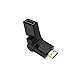 ANRANK AK360901HD HDMI Male to Female Adapter Converter Connector for HDTV DVD Projector Monitor, 90-360 Degree(Black)