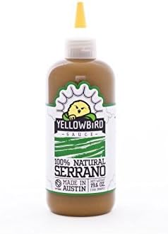 Yellowbird Serrano Condiment Sauce 9 oz (Pack of 3)