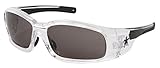 Crews Gray Safety Glasses, Anti-Fog, Scratch-Resistant