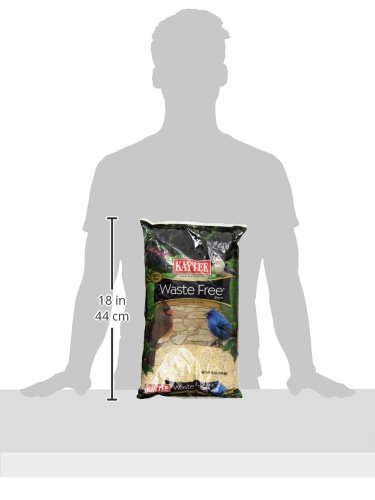 KAYTEE WILD BIRD (NO MESS OR WASTE FREE) FOOD SEED BLEND FOR BLUE JAYS, WOODPECKERS, JUNCOS, CARDINALS, GROSBEAKS, SPARROWS, AND FINCHES, 10 POUND, (PACKAGING MAY VARY)
