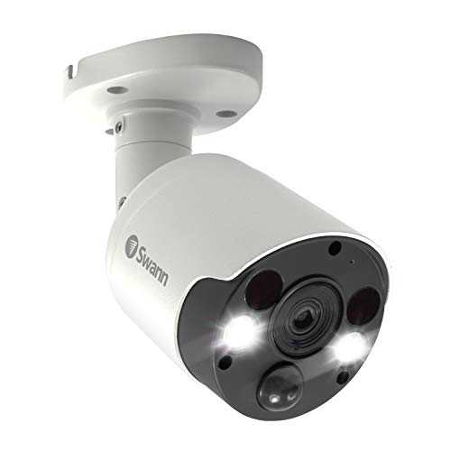 Swann PIR Bullet Security Camera & Spotlight, 4K Ultra HD Surveillance
