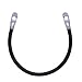 TOPDC 4 Gauge 15-Inch Battery Inverter Cables All Copper Conductor Wire with 3/8" Ring Terminals (4 AWG x 15 Inches)