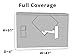 Covermates Outdoor Full TV Cover - Various Sizes, Light Weight Material, Weatherproof, Dustproof, Remote Pocket, Outdoor TV Covers, 50-54 Inch Screen Size, Black