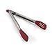 KitchenAid Classic Silicone Tipped Stainless Steel Tongs, Red, 11.80-Inch -