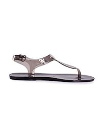 Michael Kors Plate PVC Jelly Sandals in Smoke