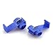 ZYAMY 100PCS Scotch Lock Quick Splice Wire Terminals Cold Pressed Insulated Snap Lock Electric Wire Crimp Connectors Cable Joiner Blue for AWG 16-14