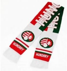 Double Jacquard Knitted Soccer Scarf - Hungary