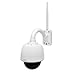 Outdoor IP Camera Optical Zoom - HD 960p w/ 32g SD Storage - Weatherproof Wireless WiFi Home Security Surveillance ONVIF H.264 - Outside PTZ Pan Tilt Dome and 4x Zoom PC iOS Android - Pyle PIPCAMHD47