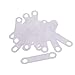 BCP 50 Pcs Clear Non-Slip Rubber Clothes Hanger Grips Clothing Hanger Strips