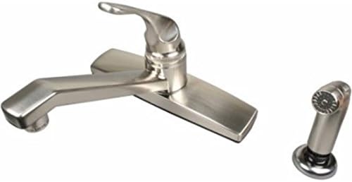 Stainless Steel Threaded Male Inlet Shanks Kitchen Faucet with Side Spray