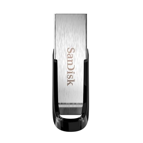 Ultra Flair Memoria flash USB 3.0 de 64 GB, con carcasa de metal duradera y elegante y hasta 150 MB/s de velocidad de lectura, Color negro/plateado