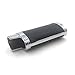 Lucklybestseller Metal Leather Lighter Case Cover Holder for BIC Mini Lighter J5 (Black)