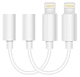 iPhone 7/7Plus Adapter Headphone Jack 2PACK ,AIMIGAO Lightning to 3.5 mm Headphone Jack Adapter for iPhone 7/7 Plus Accessories (ios 10.3)(White)
