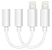 iPhone 7/7Plus Adapter Headphone Jack 2PACK ,AIMIGAO Lightning to 3.5 mm Headphone Jack Adapter for iPhone 7/7 Plus Accessories (ios 10.3)(White)