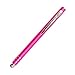 TruGlide Mesh Fiber Stylus with Microfiber Knit Tip for All Capacitive Touch Screen Tablets, iPad, and Smartphone (Pink with Silver Clip)
