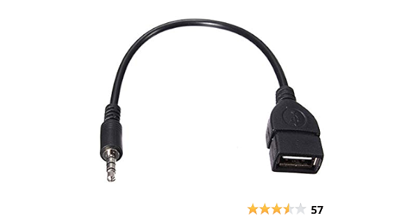 USB 2.0 Female to AUX 3.5mm Male Jack 