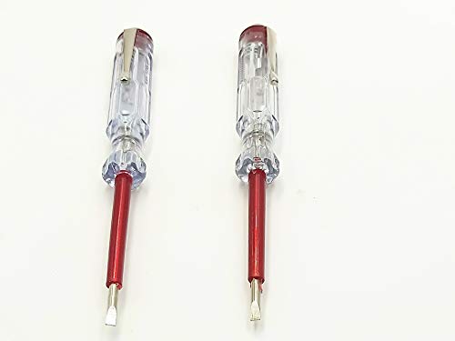LUOYIMAO Insulated Screwdriver Set Professional Screwdriver, Slotted Screwdriver Voltage Tester 100~500V AC Pen Electroprobe 2PCS