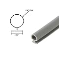 Bulb Type Weatherstripping for Door and Windows, Gray, 1/4" Dia., 7/32" Backing - 20 Ft.