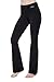 NIRLON Bootcut Yoga Pants High Waist Black Workout Leggings for Women Plus Size (2XL, Black 34″ Inseam)thumb 1