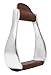 Pro Rider Horse Saddle Aluminum Western Stirrups Leather Tread Tack Adult Brown 51144thumb 1