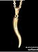 Chengc 14k Real Yellow Gold Men Women Pendant Italian Horn Charm Chili Pepper Pendant