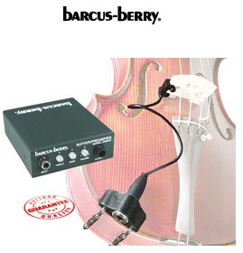 Barcus Berry - clamp-on bridge violin piezo pickup (includes preamp)