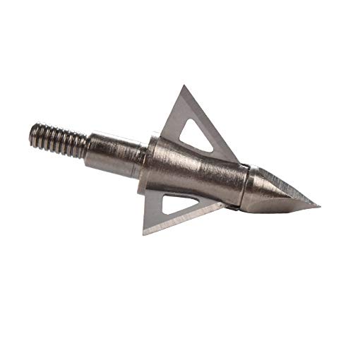 Bowhunting 100 Grain, 3 Blade Broadhead Steel Tips for Archery Crossbow