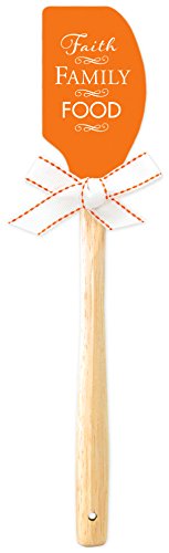 Brownlow Gifts Silicone Spatula With Scripture, Faith Family Food