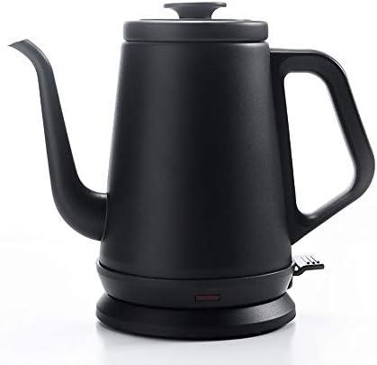 Kettle Stainless Steel | Double Wall Design Kettle | Full Stainless Steel Inside Kettle | 1L Electric Kettle Automatic Shutdown |[Energy Class A +]Black