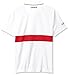 Lacoste Men's Short Sleeve Pique Ultra Dry with Contrast Broken Yoke & Piping Polo, DH3325, White/Black/Red, X-Large