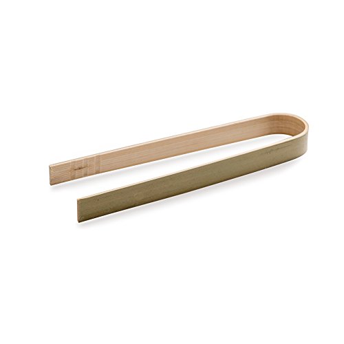 Premium 4" Disposable Bamboo Tongs - Eco-Friendly For Catering, Buffet or Home Use - 100ct Box - Restaurantware