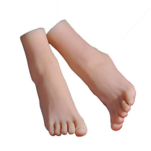 1 Pair Lifesize Silicone Female Mannequin Foot Display Jewerly Sandal Shoe Sock Display Art Sketch - Thumbnail 6