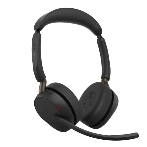 Jabra Evolve3 65 kabelloses Bluetooth-Headset mit Mikrofon, MS Teams, USB-A