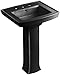 KOHLER K-2359-8-7 Archer Pedestal Bathroom Sink with 8