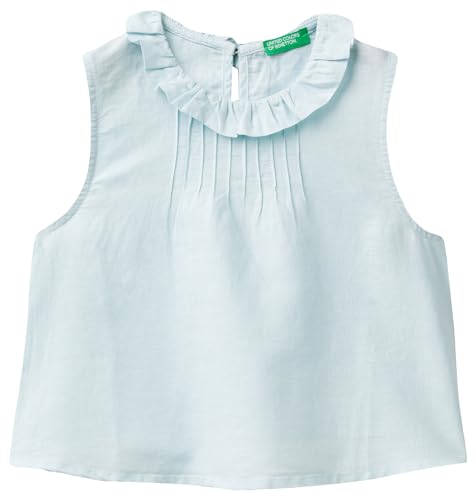 United Colors of Benetton Hemd für Mädchen und Mädchen, Hellblau 0W6, 110 cm