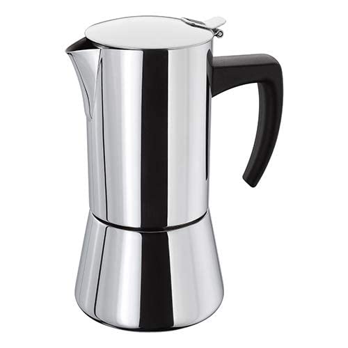 Stellar Stainless Steel Espresso Maker, 6 Cup Coffee Maker (400ml), Induction Ready, Dishwasher Safe