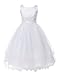 OLIVIA KOO Girls Graceful First Communion Dress (14, White)