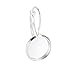 JEWMAY Silver-tone 12mm Disc French Hook Earrings Hypoallergenic Earring Supplies, Pack of 40