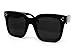 O2 eyewear 1762 Premium Oversize XXL Women Men, Solid Black, Size XX-Large