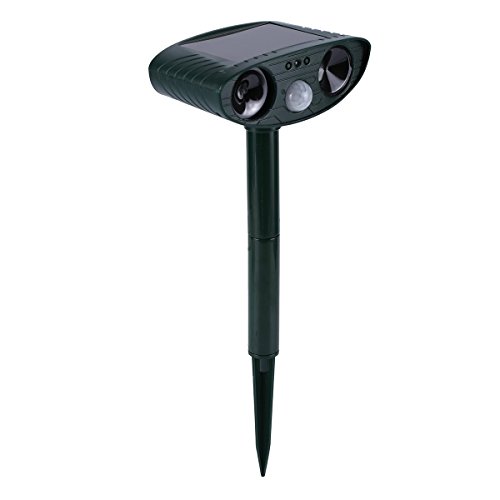 Solar Power Ultrasonic Motion Activated Animal Repeller by SUPTEMPO Solar Power Ultrasonic Motion Activated Animal Repeller by SUPTEMPO