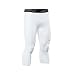 ARSUXEO Men's 3/4 Running Compression Tights Capri Pants K75 White Size Large