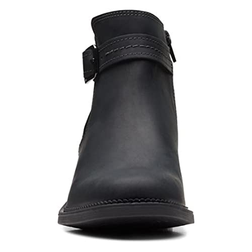 Clarks Women's Maye Strap Ankle Boot Black Leather 10 for sale online